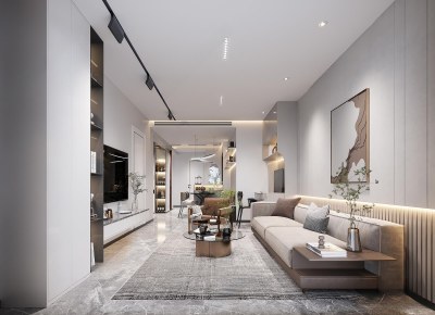 现代客餐厅3D模型下载